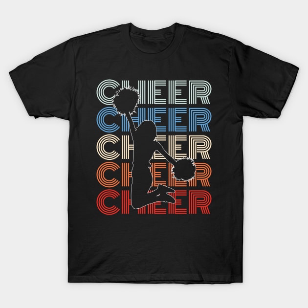 Retro Cheerleading Cheerleader T-Shirt by Peco-Designs